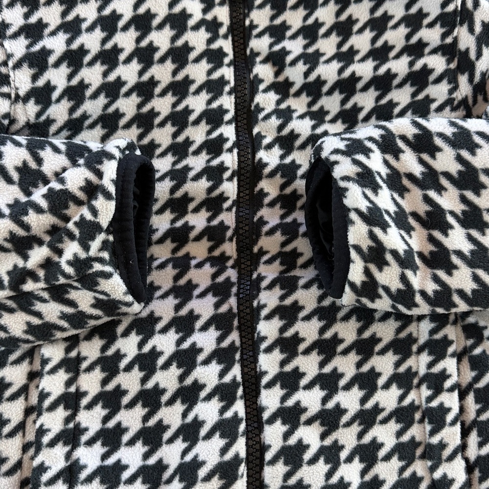 Columbia Reversible Jacket black white houndstooth Toddler Girl 4T - Picture 6 of 16